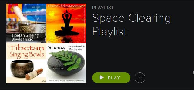 space clearing playlist image