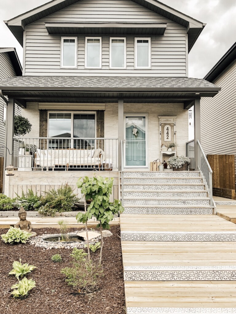 Feng Shui by Bridget DIY Creatively Closing Front Door Stair Risers (6