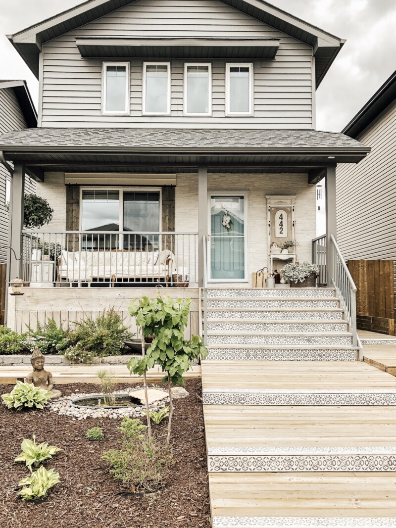 Feng Shui by Bridget DIY Creatively Closing Front Door Stair Risers (6