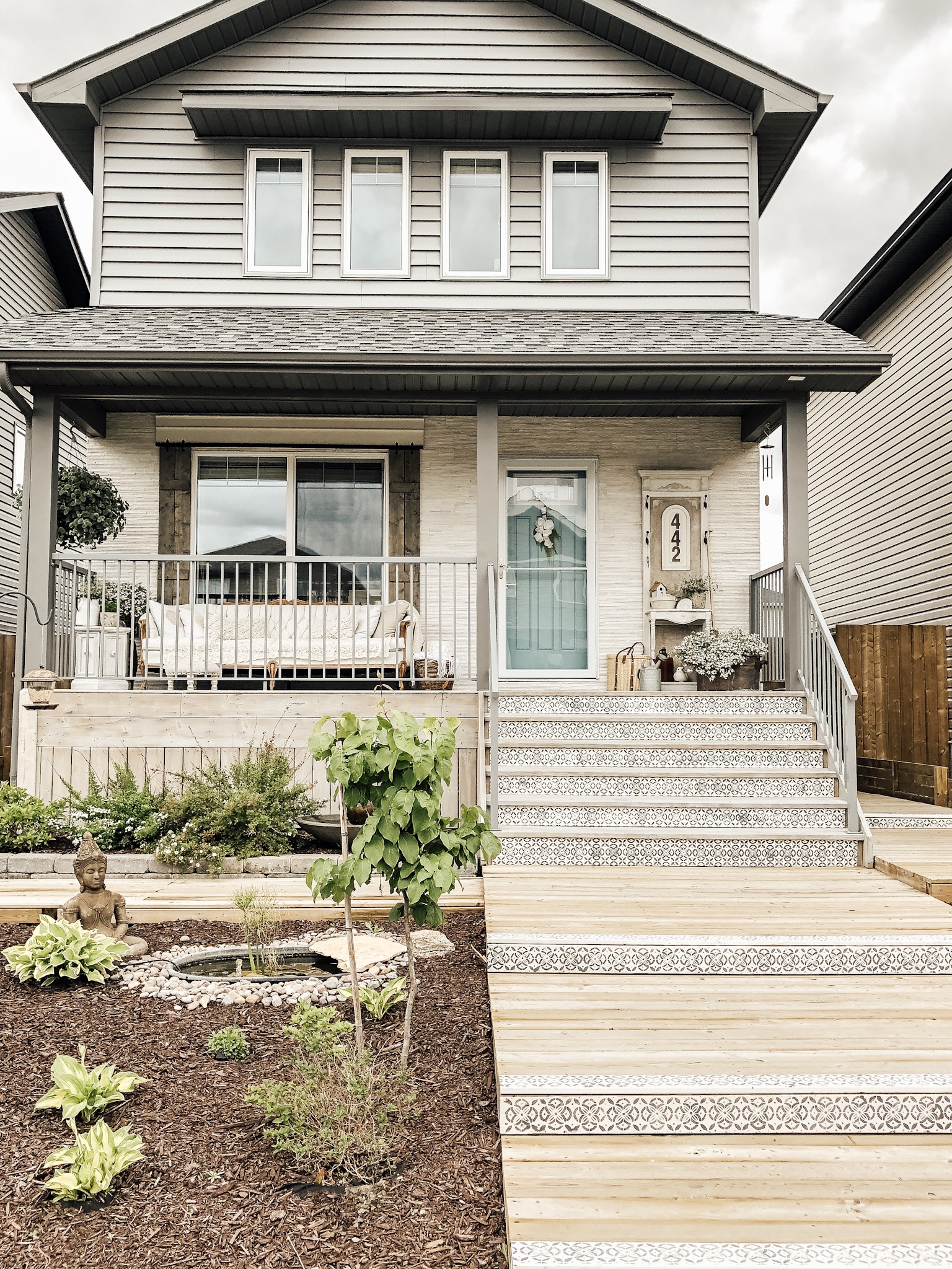 Feng Shui by Bridget DIY Creatively Closing Front Door Stair Risers (6