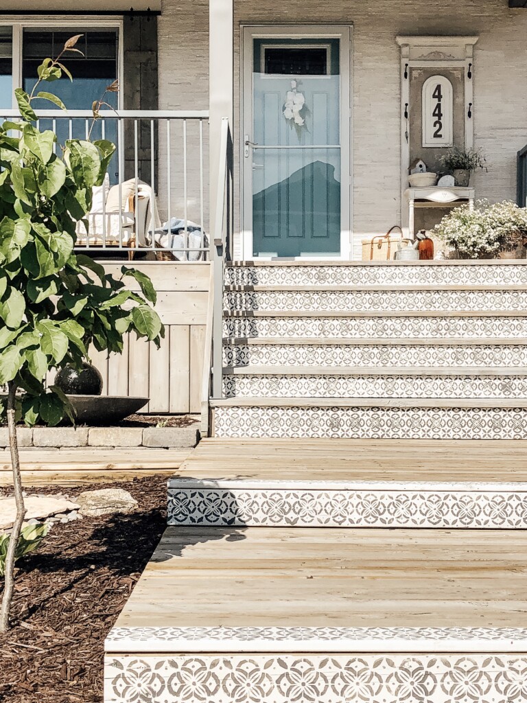 Feng Shui by Bridget DIY Creatively Closing Front Door Stair Risers (7