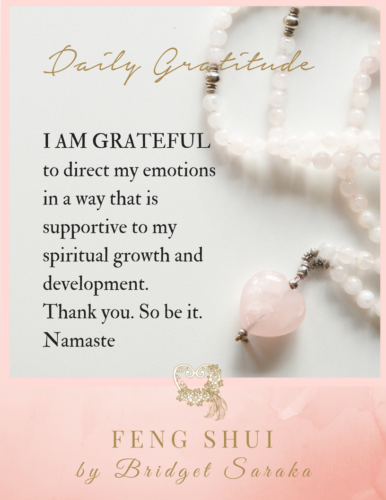 Daily Gratitude's with Feng Shui by Bridget